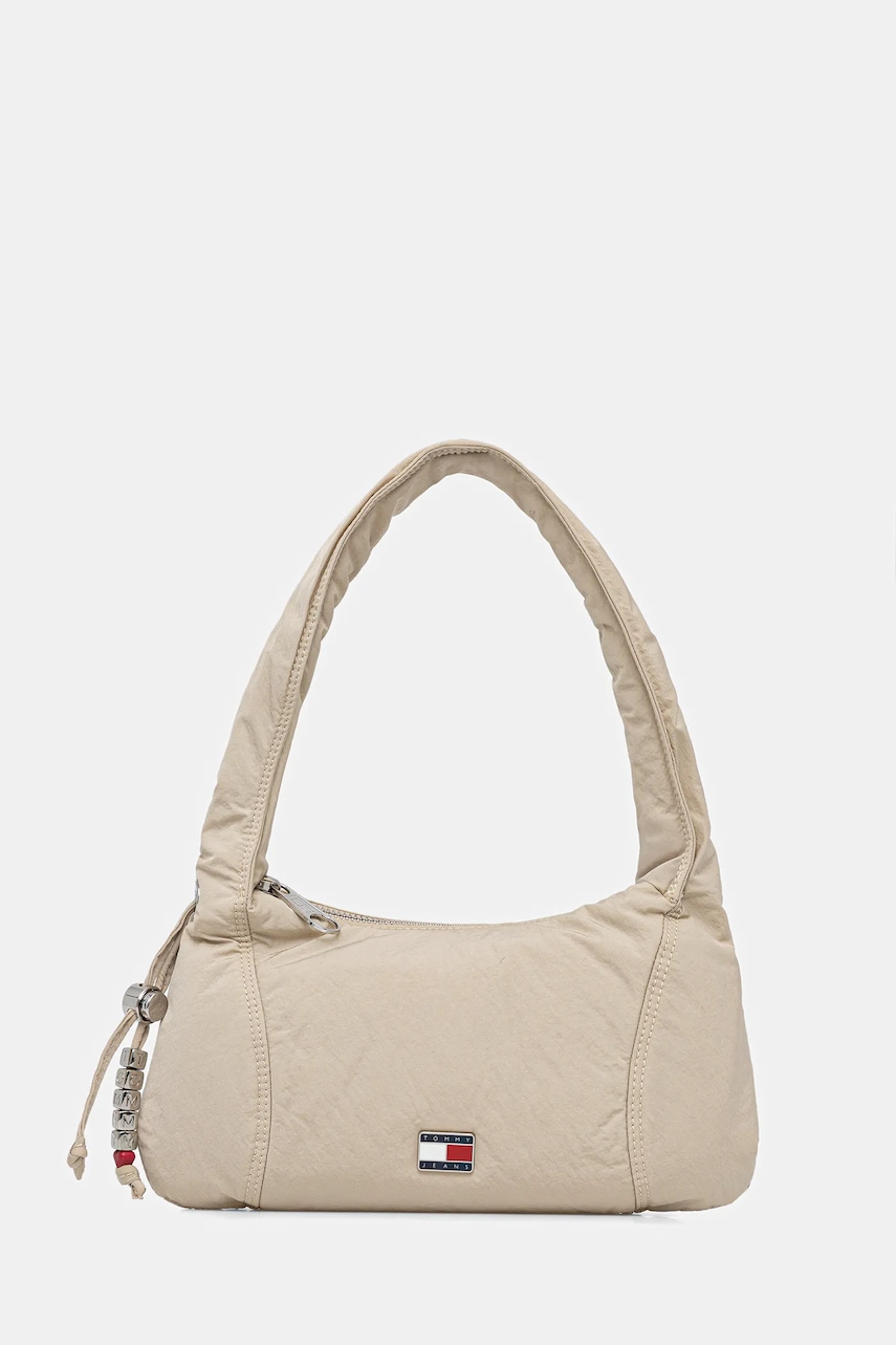 Kabelka Tommy Jeans béžová barva, AW0AW18068