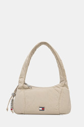 Kabelka Tommy Jeans béžová barva, AW0AW18068