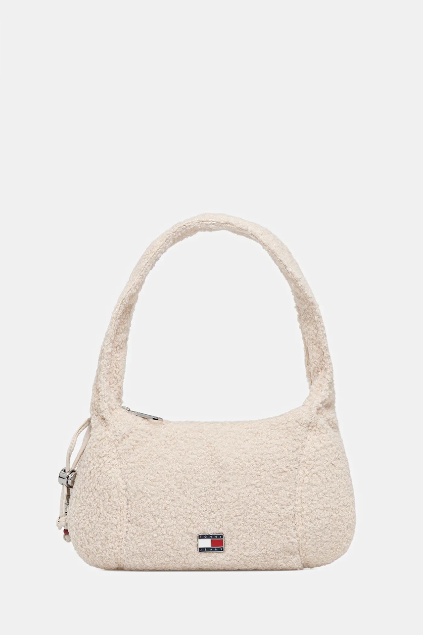 Kabelka Tommy Jeans béžová barva, AW0AW18077