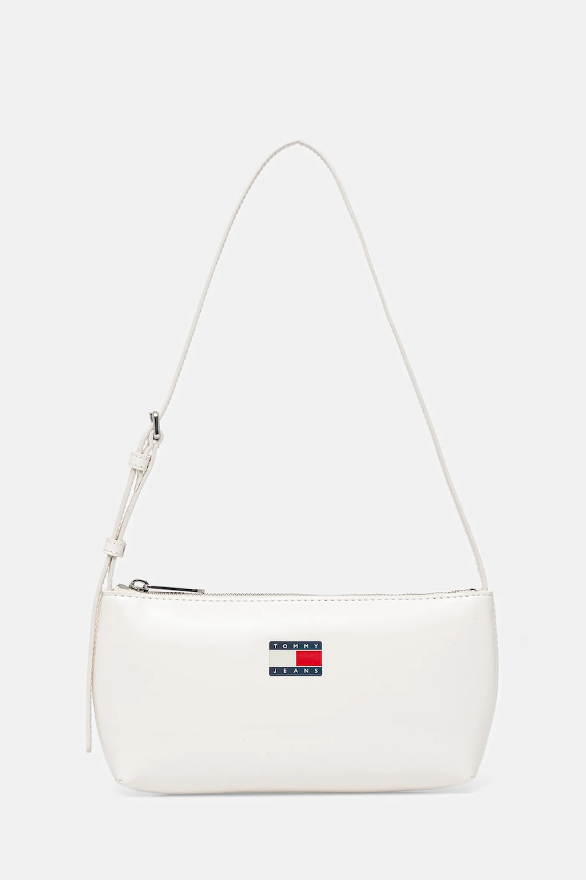Kabelka Tommy Jeans bílá barva, AW0AW17866