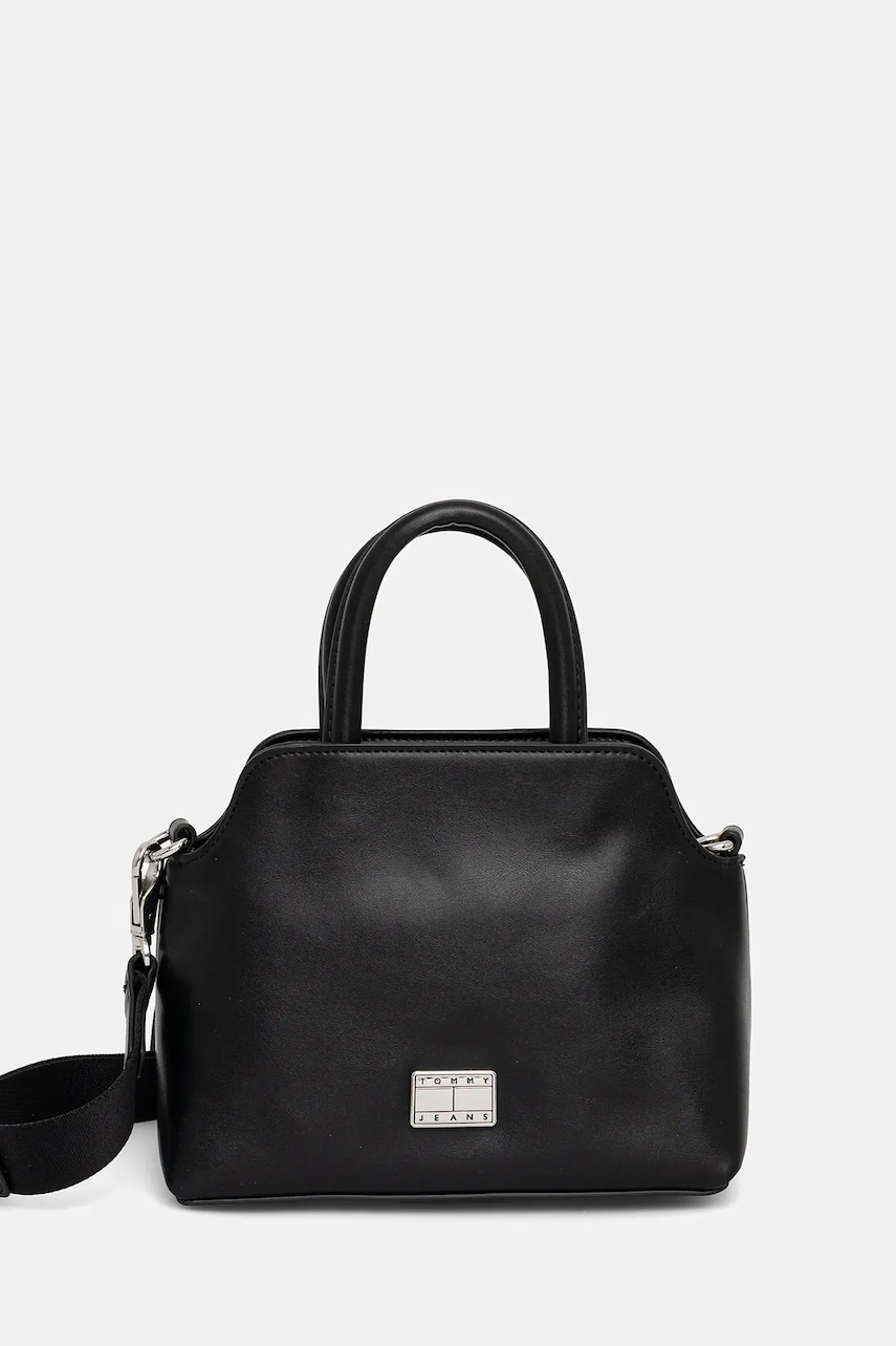 Kabelka Tommy Jeans černá barva, AW0AW17545