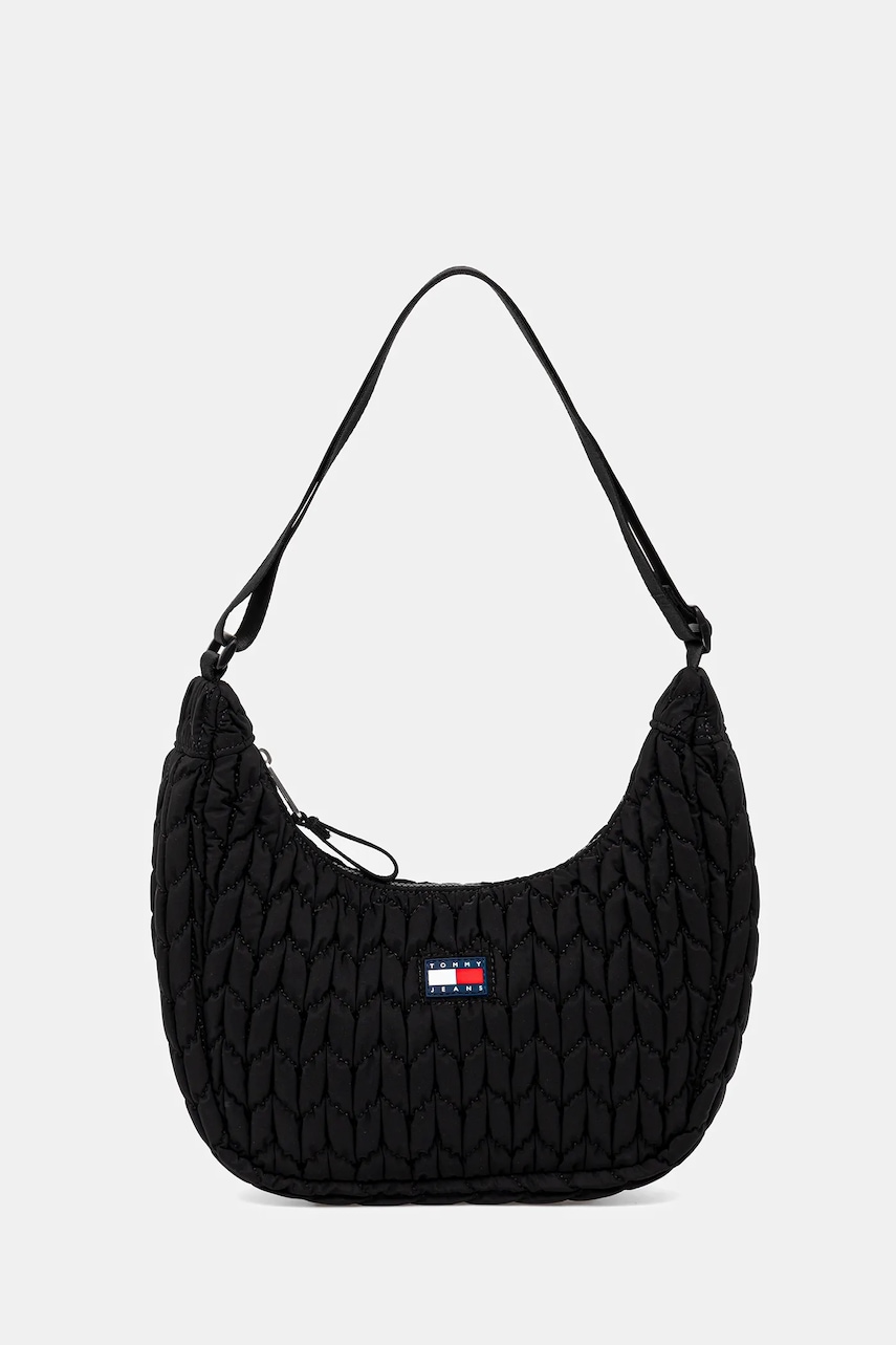 Kabelka Tommy Jeans černá barva, AW0AW17546