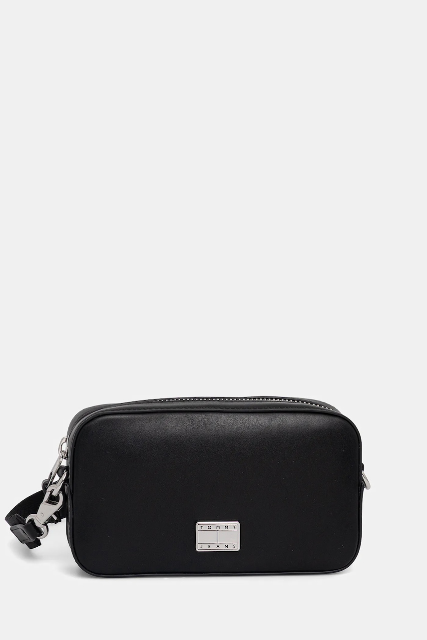 Kabelka Tommy Jeans černá barva, AW0AW17570