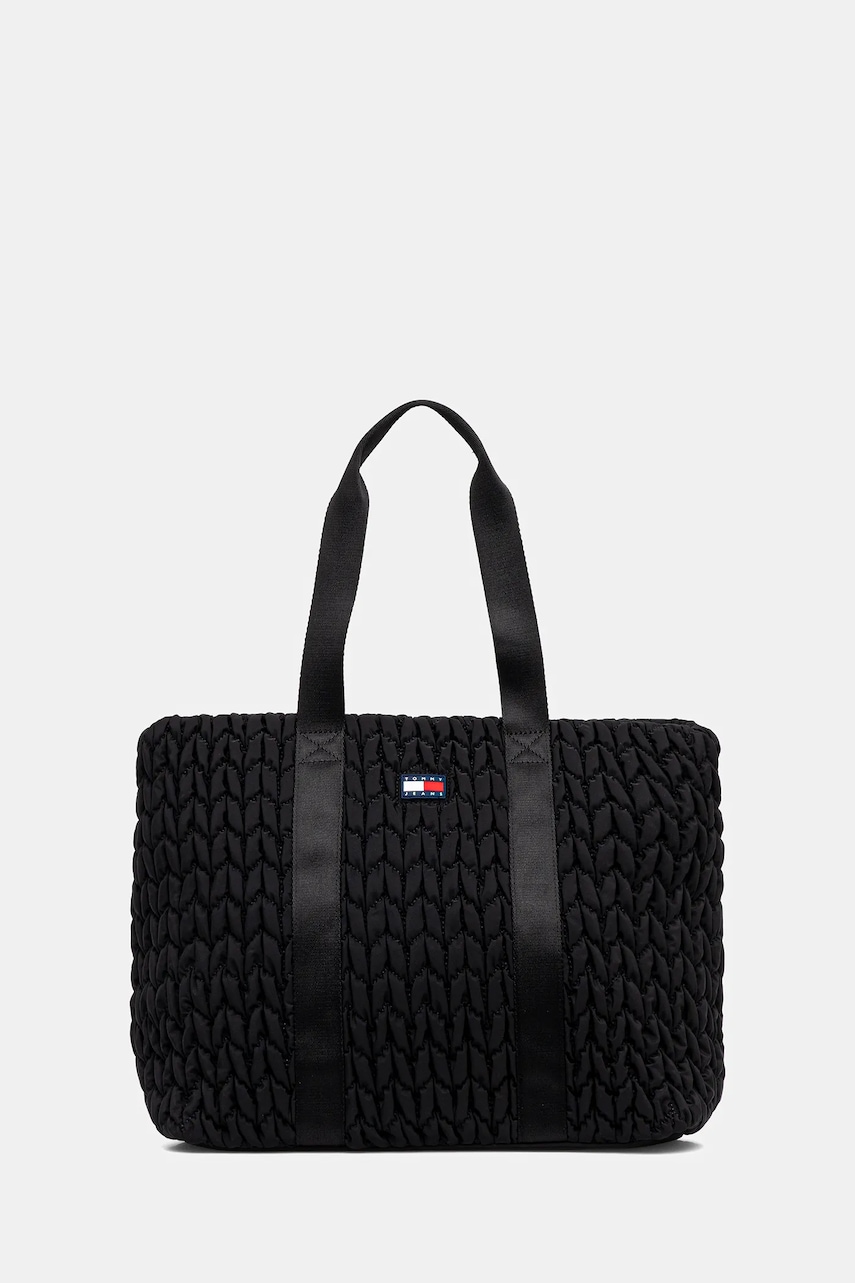 Kabelka Tommy Jeans černá barva, AW0AW17818