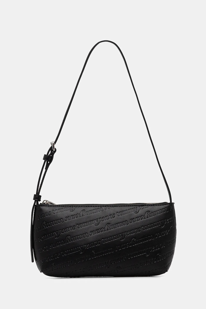 Kabelka Tommy Jeans černá barva, AW0AW17867