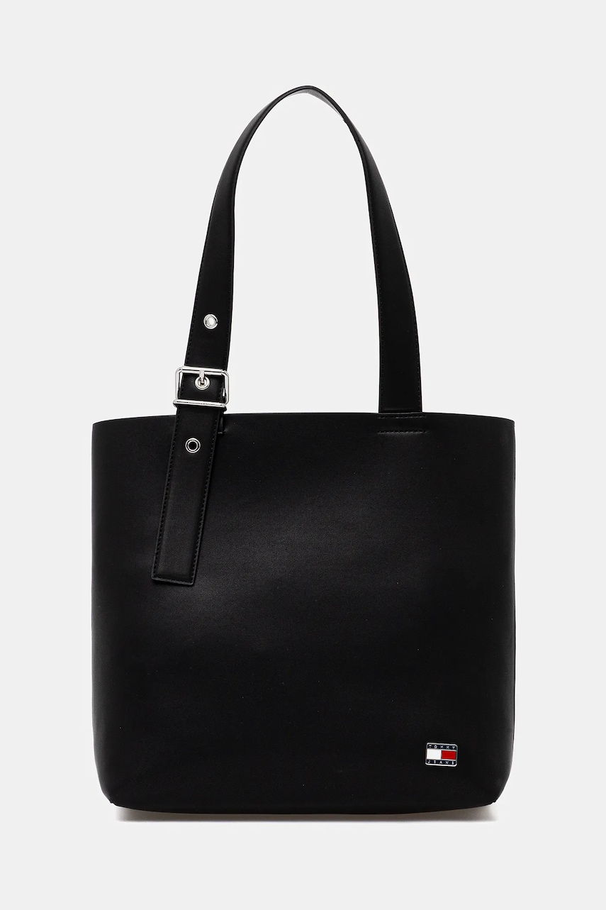 Kabelka Tommy Jeans černá barva, AW0AW17875