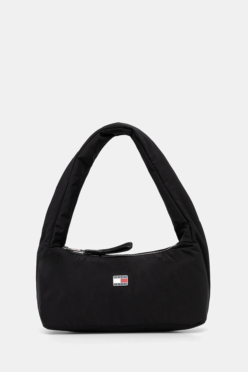 Kabelka Tommy Jeans černá barva, AW0AW17886