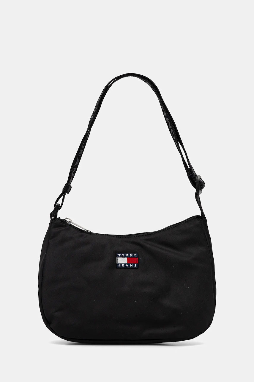 Kabelka Tommy Jeans černá barva, AW0AW17888