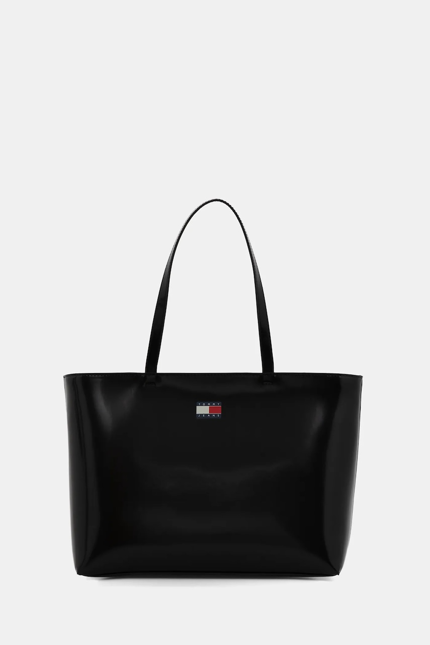 Kabelka Tommy Jeans černá barva, AW0AW18069