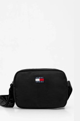 Kabelka Tommy Jeans černá barva, AW0AW18070
