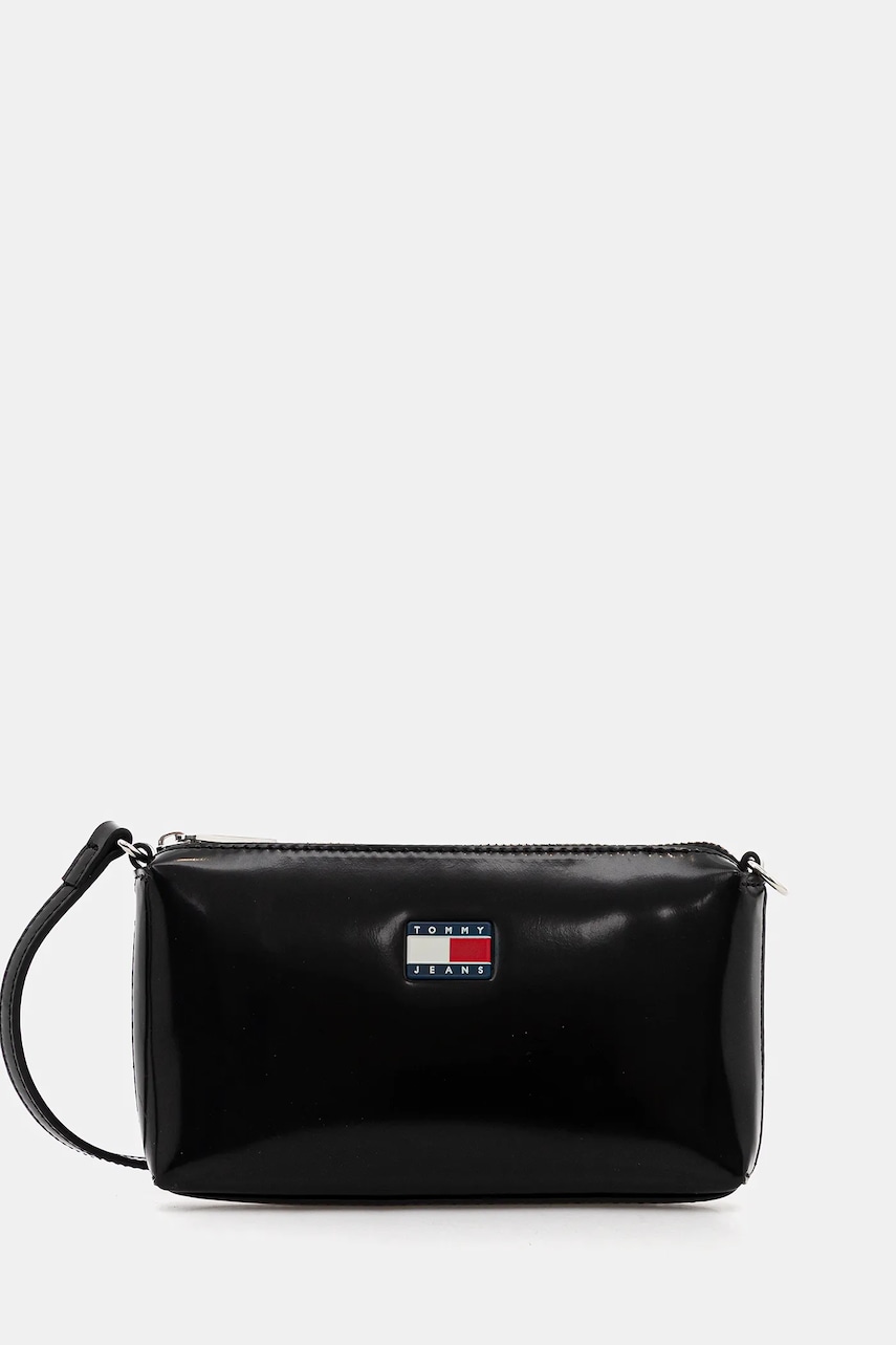 Kabelka Tommy Jeans černá barva, AW0AW18092