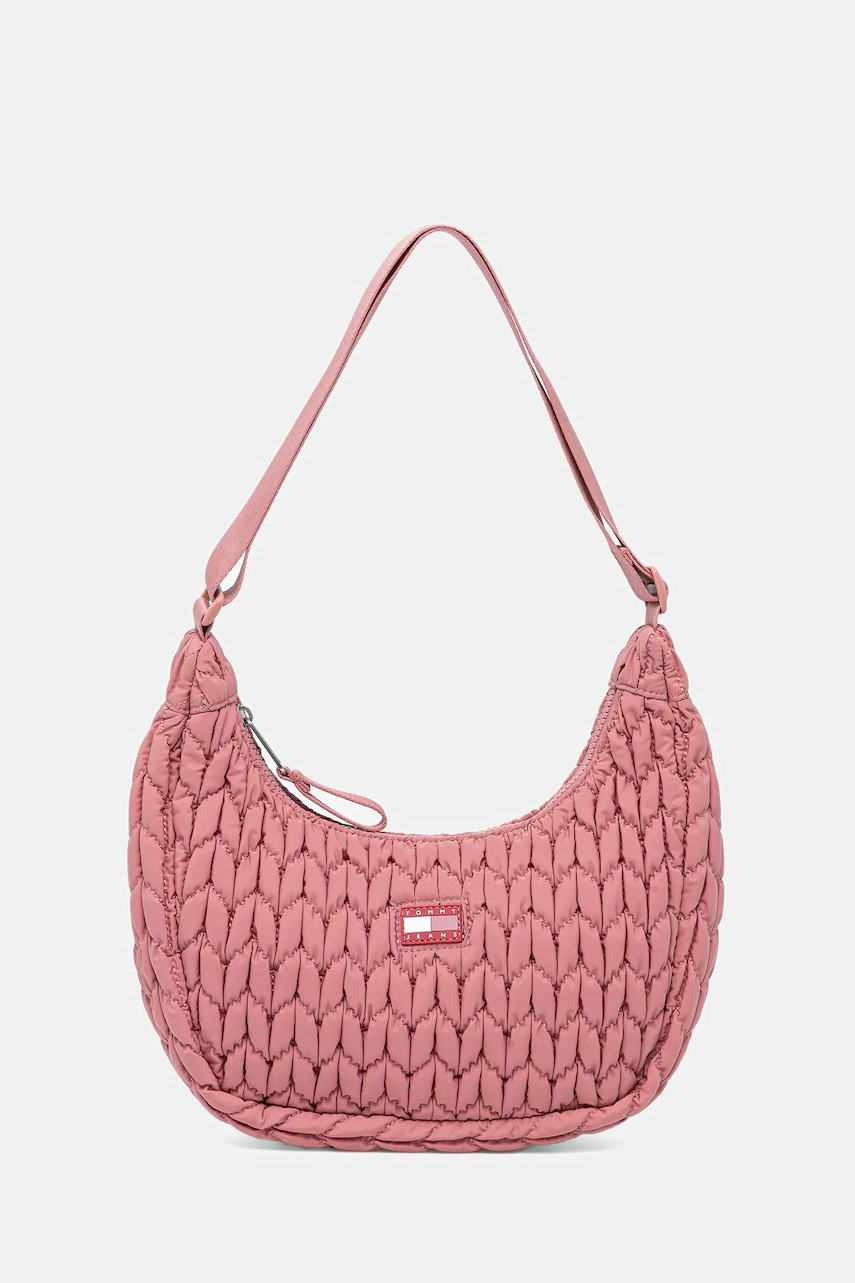 Kabelka Tommy Jeans růžová barva, AW0AW17546