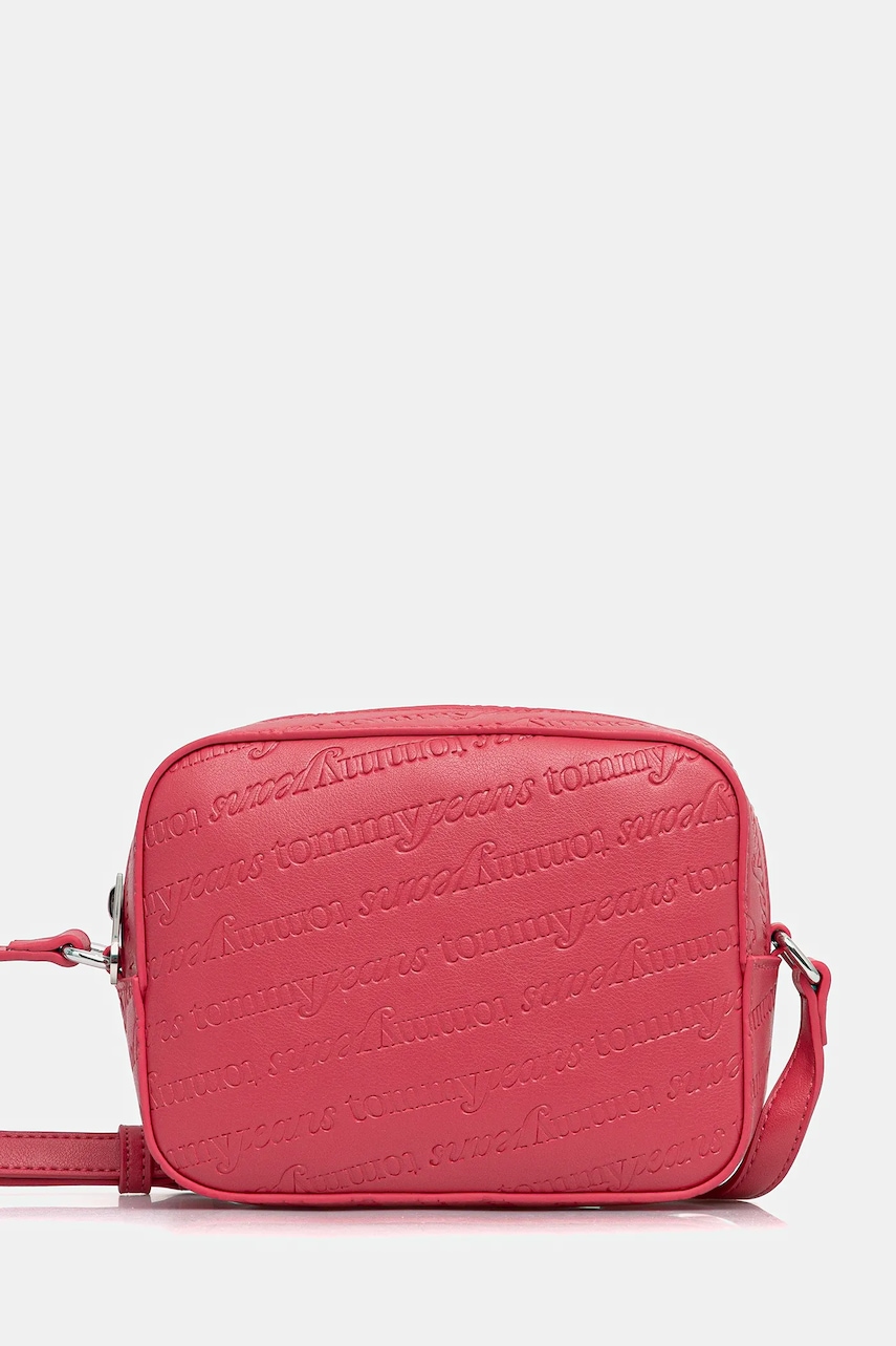 Kabelka Tommy Jeans růžová barva, AW0AW17865