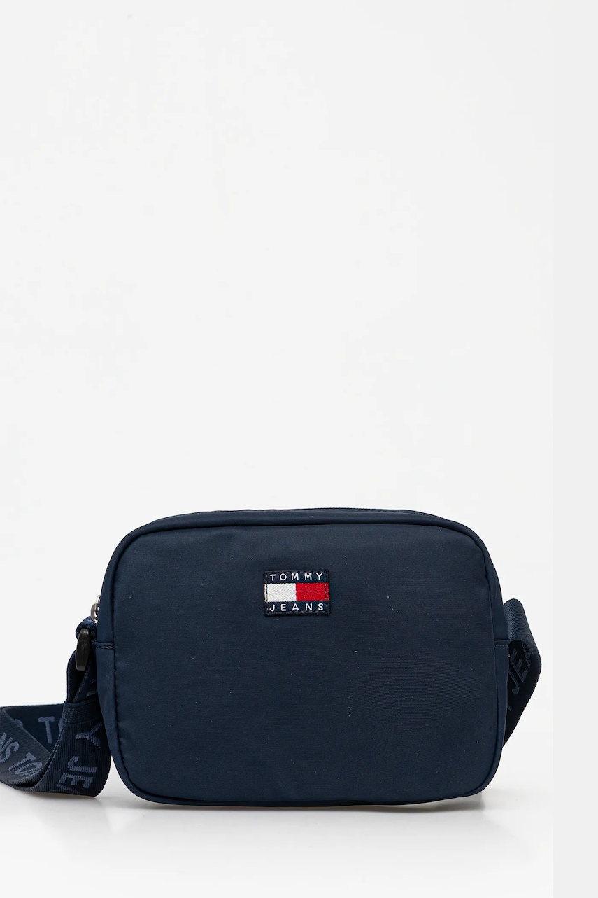 Kabelka Tommy Jeans tmavomodrá barva, AW0AW18070