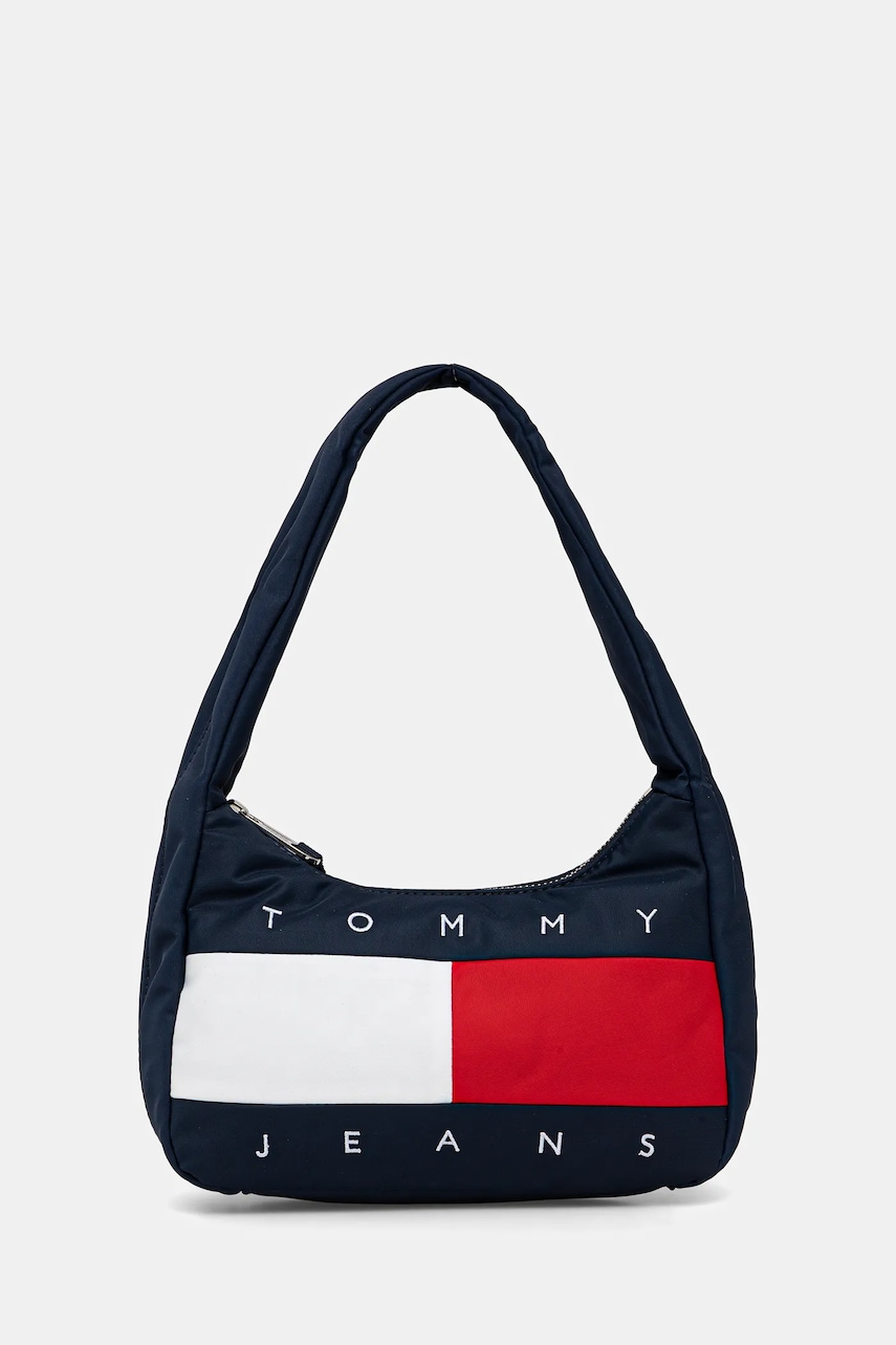 Kabelka Tommy Jeans tmavomodrá barva, AW0AW18074