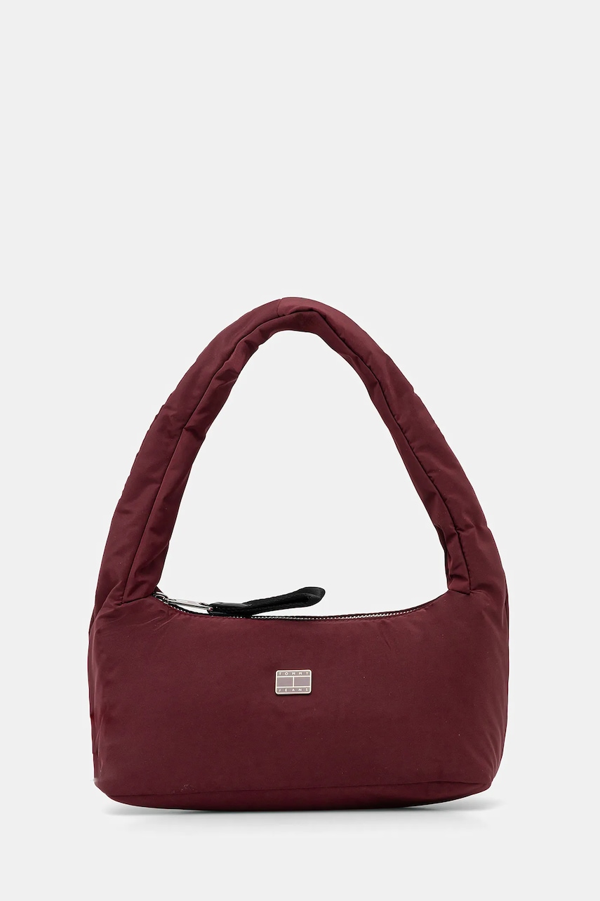 Kabelka Tommy Jeans vínová barva, AW0AW17886