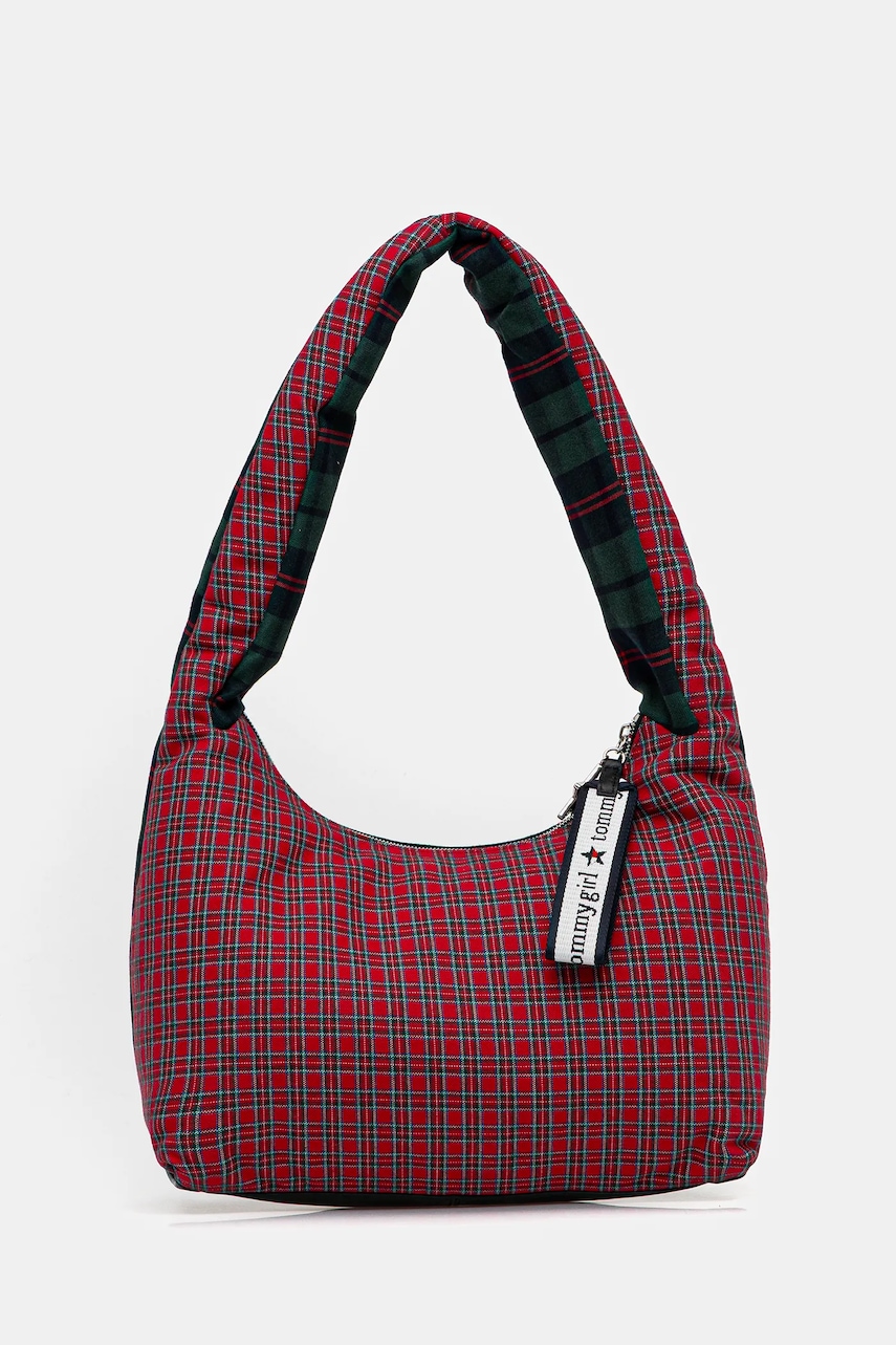 Kabelka Tommy Jeans zelená barva, AW0AW18310