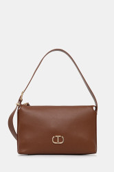 Kabelka Twinset hnědá barva, 252TB7023