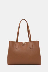 Kabelka Twinset hnědá barva, 252TB7150