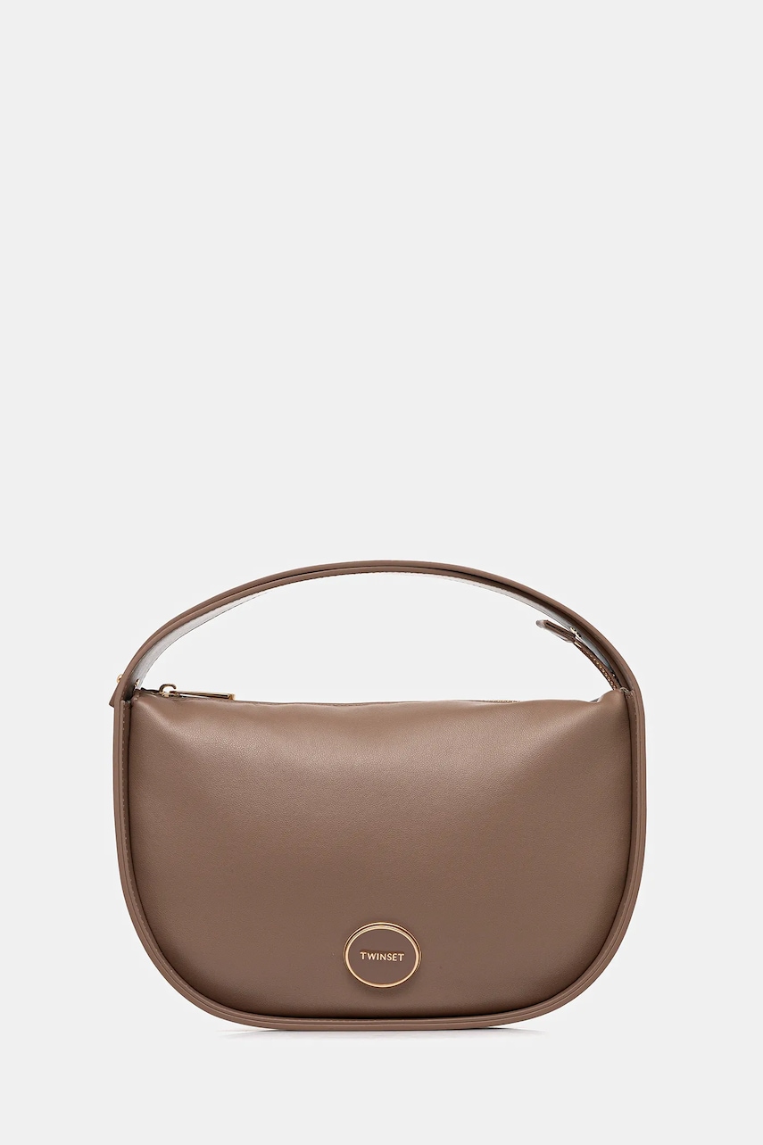 Kabelka Twinset hnědá barva, 252TD8290