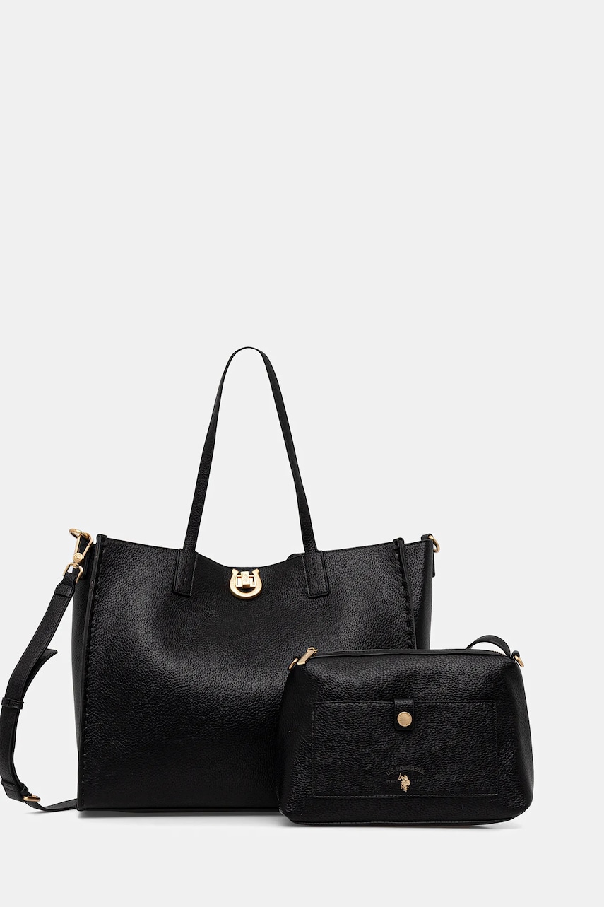 Kabelka U.S. Polo Assn. Middleton černá barva, BIU0M8868WVP