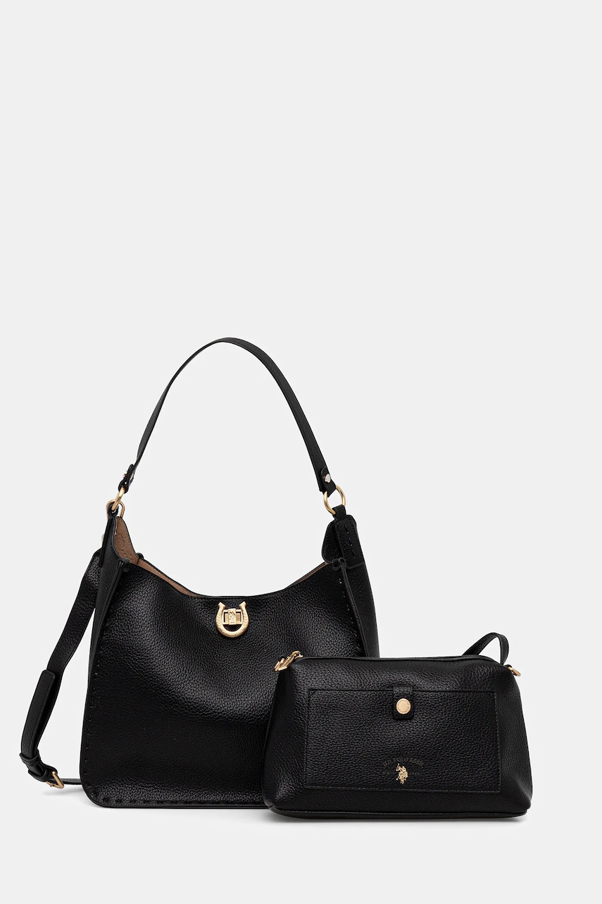 Kabelka U.S. Polo Assn. Middleton černá barva, BIU0M8870WVP