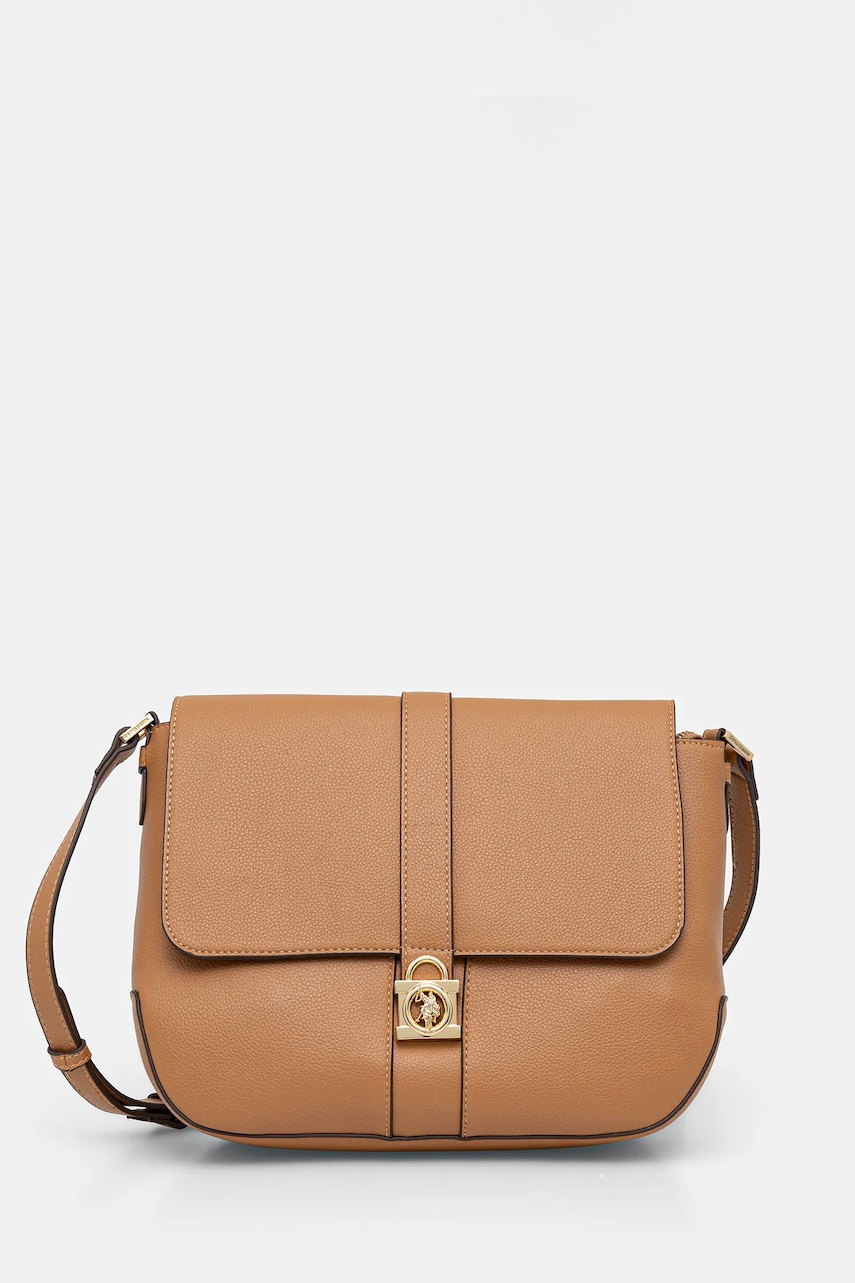 Kabelka U.S. Polo Assn. Winterberry hnědá barva, BIUWZ8858WVP