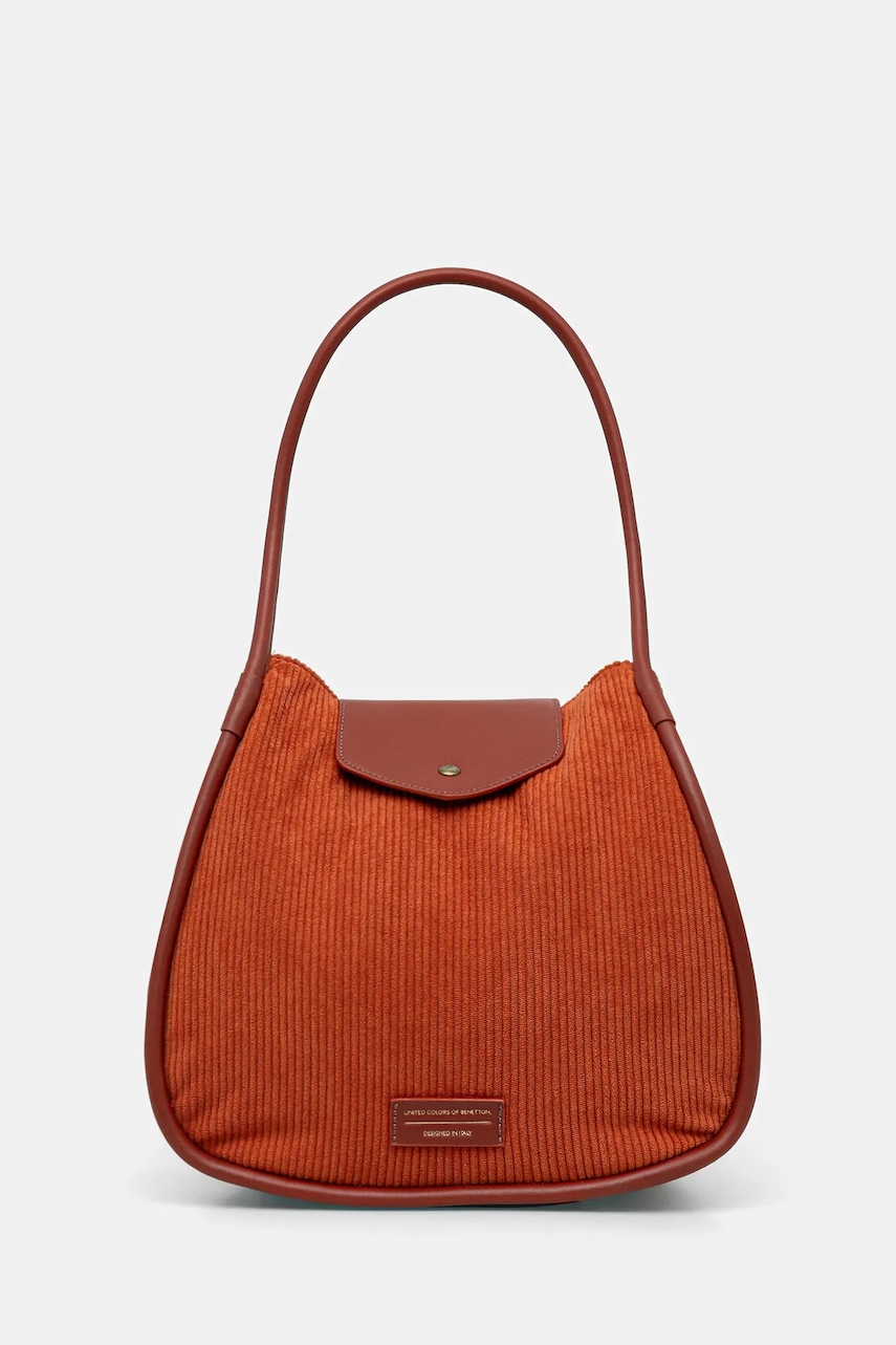 Kabelka United Colors of Benetton hnědá barva, 6X99DY08P