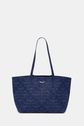 Kabelka ZADIG&VOLTAIRE tmavomodrá barva, LWBA03896