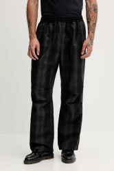 Kalhoty adidas Originals Firebird pánské, černá barva, ve střihu chinos, KG4637