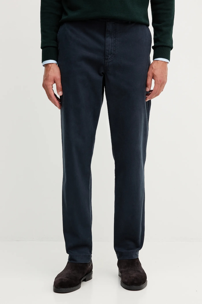 Kalhoty Aeronautica Militare pánské, tmavomodrá barva, PA1692UCT04234