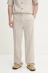 Kalhoty BARENA VENEZIA Camicia Mola pánské, béžová barva, PAU5118.4150