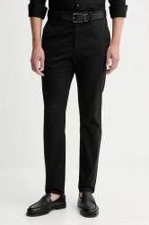 Kalhoty Calvin Klein pánské, černá barva, přiléhavé, LV04LD614G