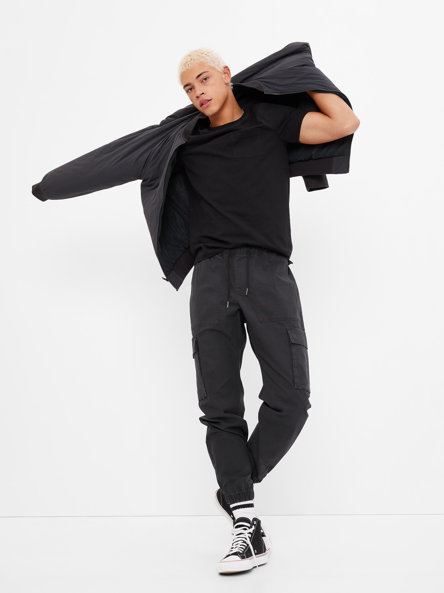 Kalhoty cargo jogger GapFlex - Pánské