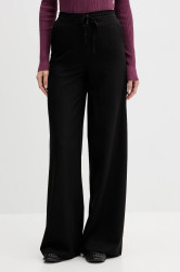 Kalhoty Colmar dámské, černá barva, široké, high waist, 0606.2ZW