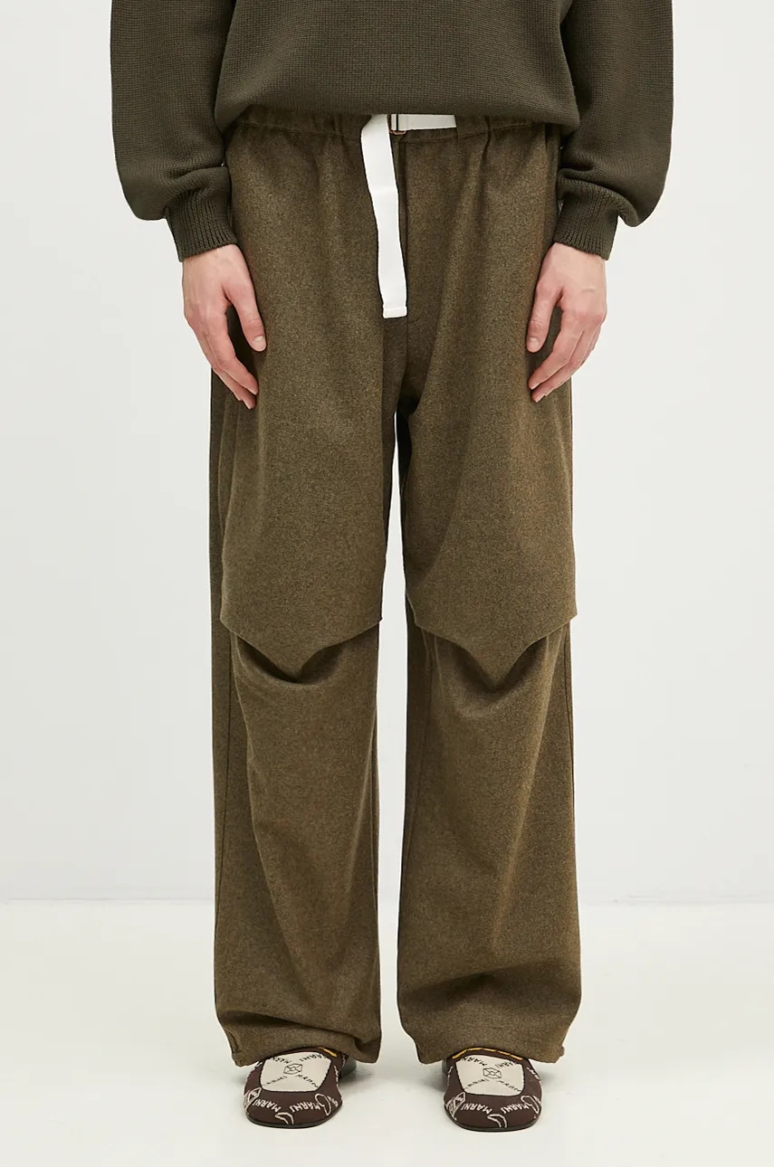 Kalhoty DARKPARK Jordan pánské, zelená barva, MTR09.FAW02.0065