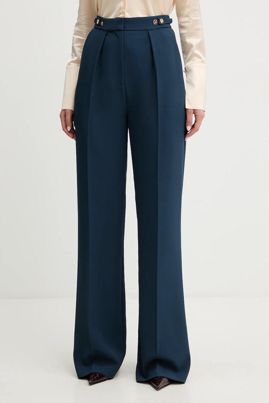 Kalhoty Elisabetta Franchi dámské, high waist, PA09956E2