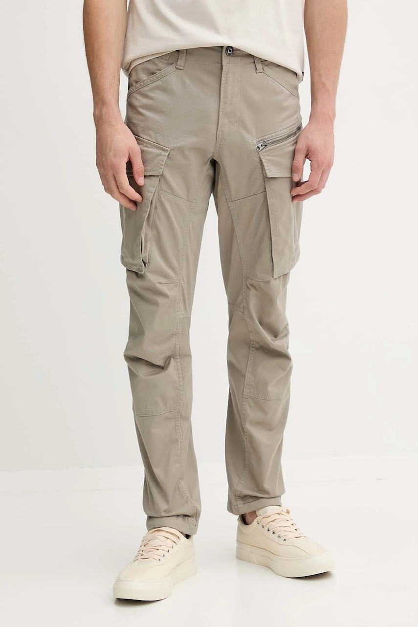 Kalhoty G-Star Rovic Zip 3D Regular Tapered pánské, béžová barva, ve střihu cargo, D02190-5126-G106