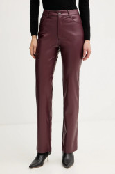 Kalhoty Guess dámské, hnědá barva, high waist, W5BB75 K8S30