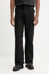 Kalhoty Heliot Emil pánské, černá barva, SS25_M_10_108_BLK01_CO