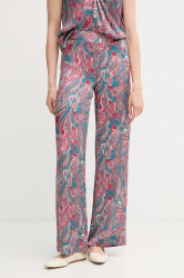 Kalhoty Hoss Intropia dámské, modrá barva, high waist, 6542825