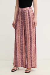 Kalhoty Hoss Intropia dámské, růžová barva, jednoduché, high waist, 6549022