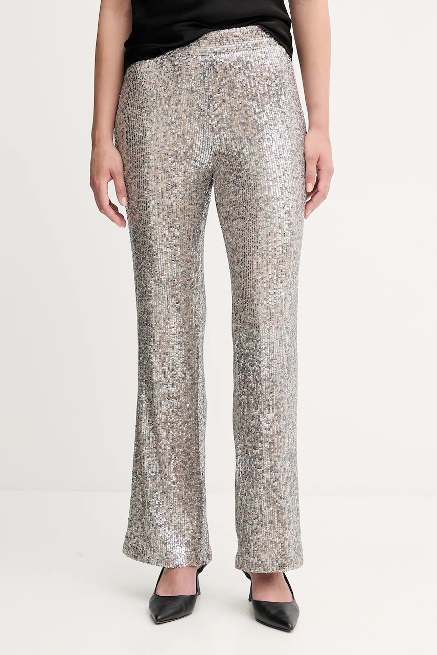 Kalhoty Hoss Intropia dámské, zelená barva, high waist, 6542819