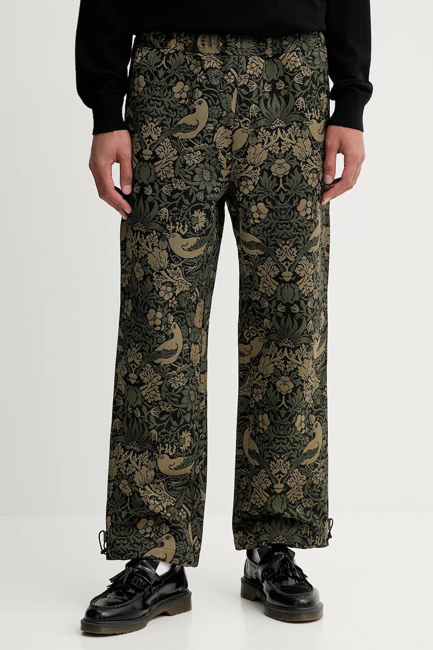 Kalhoty HUGO Ginor253 pánské, zelená barva, 50541376