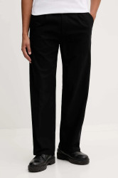 Kalhoty HUGO Riko254 pánské, černá barva, 50551401