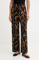 Kalhoty Joseph Ribkoff dámské, černá barva, široké, high waist, 253239