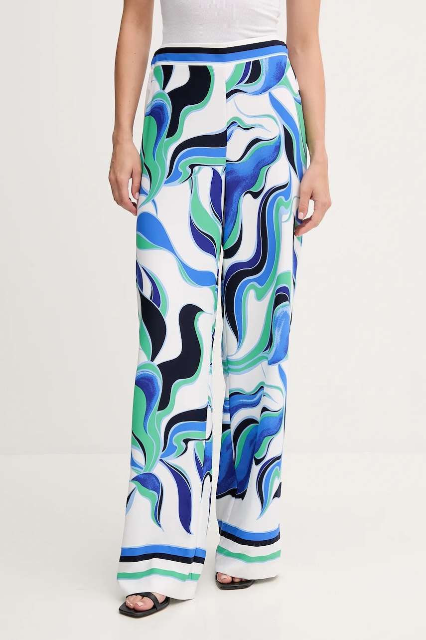 Kalhoty Joseph Ribkoff dámské, fialová barva, high waist, 252084