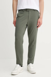 Kalhoty Les Deux pánské, zelená barva, 1000792