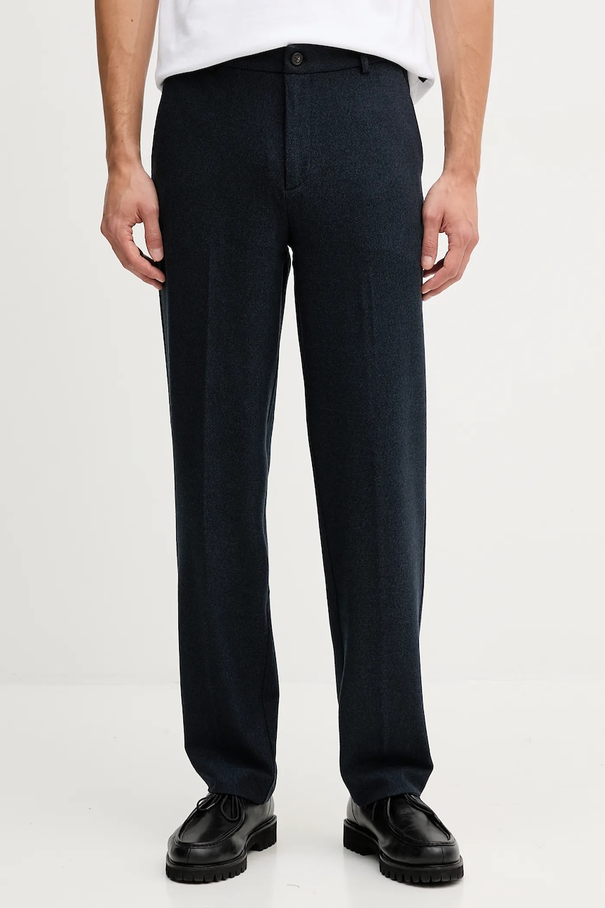 Kalhoty Lindbergh pánské, tmavomodrá barva, 30.001052