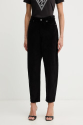 Kalhoty Liu Jo dámské, černá barva, high waist, MF5332 T195A